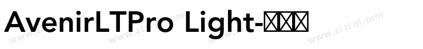 AvenirLTPro Light字体转换
